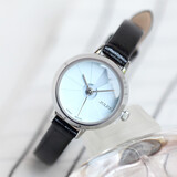 聚利时简约复古小表盘女士手表气质ins风学生皮带款石英表送女友JA-979 黑色