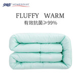 安睡宝（SOMERELLE） 被子四孔冬被抗菌双人被芯空调被学生纤维被春秋被四季通用褥子 200X230cm 春秋被（星月蓝）
