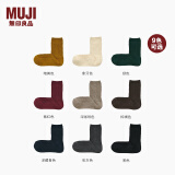 无印良品 MUJI 女式 合脚直角 缆绳袜 袜子 DAJ13C1A 暗黄色 23-25cm/36-40码