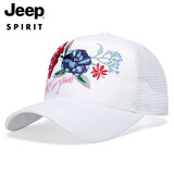 JEEP帽子男夏季网眼透气棒球帽时尚刺绣个性潮流鸭舌帽情侣薄款遮阳帽