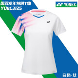 YONEX尤尼克斯yy羽毛球服刺绣速干透气俱乐部团购套装比赛团队110498 女款 YOBC3125  白色  刺绣升级 L