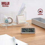 无印良品（MUJI）数字钟 家用电子时钟 桌面时钟 白色 小
