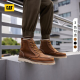 CAT卡特马丁靴工装鞋男鞋新复古回潮机车靴P7049/P712950/P712947 浅棕P724049 44