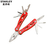 史丹利（STANLEY）户外多功能工具钳组合折叠工具钳子战术钳野营多用便携钳子 迷你12合1红色款STHT70648-23-R