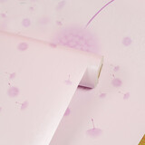 迪茵自粘墙纸卧室壁纸客厅宿舍墙纸自贴墙纸贴纸防水防潮PVC墙纸 紫色蒲公英