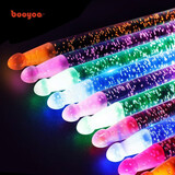 波悦（Booyoo）夜光专业架子鼓鼓棒实木木质胡桃木鼓棒儿童鼓槌成人发光荧闪鼓棒 2B星空闪光：13色交替