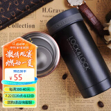 乐扣乐扣（LOCK&LOCK）不锈钢纤巧便携保温杯茶水杯车载商务杯子（200ml）黑色