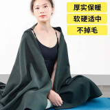 艾米优伽艾扬格专业瑜珈毯辅助瑜伽毛毯保暖 冥想 坐毯 军绿色
