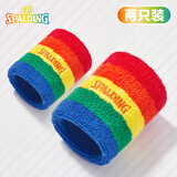 斯伯丁（SPALDING）儿童护腕专用运动擦汗手腕巾吸汗篮球运动羽毛球小孩网球彩色