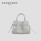 POURCHET宝榭 时尚中号蜻蜓包包女欧美风时尚手提包女包 灰色