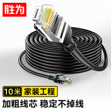 胜为（shengwei）超五类网线 百兆阻燃网络连接线 Cat5e超5类成品跳线 电脑宽带连接线 10米 WLC1010G