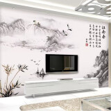 吉朵芸电视背景墙贴画客厅沙发卧室墙面装饰画墙壁画自粘防水遮丑墙贴纸 江南春 超大