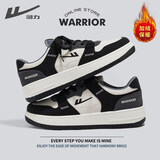 回力官方男鞋板鞋男秋冬百搭透气情侣休闲鞋子运动男女鞋白黑色加绒41