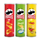 品客（PRINGLES）【组合多罐装】薯片膨化食品礼盒办公室休闲零食多口味组合装批发 【3罐】原味+洋葱+番茄110g1箱