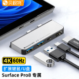 贝视特 surface pro 7\/6\/5\/4扩展坞转换器HDMI千兆网口拓展坞笔记本电脑配件 pro8【PD充电+HDMI+USB*2】旗舰版