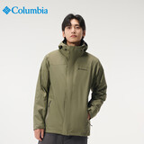 Columbia哥伦比亚三合一男抓绒内胆防寒保暖夹克外套WE3321 397 S