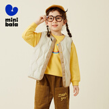 迷你巴拉巴拉羽绒背心秋冬轻薄羽绒服儿童装男女童外套宝宝两面穿三防马甲