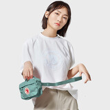 FJALLRAVEN北极狐男单肩包经典女斜挎包潮流腰包23796-664霜绿2L