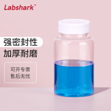 LABSHARK PET塑料试剂瓶透明大广口500ml实验室样品瓶广口分装空瓶加厚聚酯 【250mL】50个/包 密封耐用 