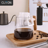 CLITON挂耳咖啡滤纸 便携手冲咖啡粉过滤网 滴漏式手冲咖啡粉滤袋 50张