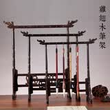 御品宣鸡翅木笔挂(大中小三款可选)实用性龙头书法毛笔架精品挂笔文房用品店长推荐 大号16针