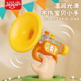 艾杰普（JEPPE）卡通小喇叭儿童玩具吹吹乐迷你口琴宝宝喇叭乐器【萝卜兔-黄色】