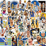 日美新 NBA球星合集贴纸库里科比詹姆斯欧文涂鸦行李箱头盔不重复防水 50张库里贴纸