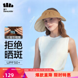 蕉下（beneunder）防晒帽遮阳帽女帽子太阳帽防紫外线空顶帽纭际贝壳帽茶棕咖