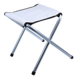 鲸伦（KINGRUNNING）XQ-1641 白色 马扎折叠椅折叠凳户外便携休闲椅钓鱼登小凳子板凳