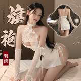 霏慕复古旗袍制服诱惑情趣内衣2025款性感睡衣免脱战袍夫妻刺激6389白