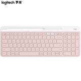 罗技（Logitech）时尚系列 K580 无线蓝牙键盘 办公键盘 便携超薄 笔记本键盘 平板键盘 茱萸粉 101键