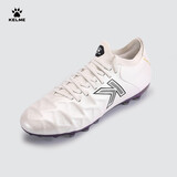 卡尔美（KELME）小牛皮MG足球鞋男透气短钉系带学生比赛圆钉球鞋成人 白色 39
