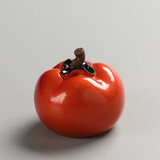 宇轩 变色茶宠柿子创意事事如意茶玩摆件茶艺茶盘茶台茶具摆件