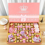 德芙巧克力礼盒装儿童520女神母亲节团购棒棒糖果生日送女朋友礼物 粉色爱心巧克力 礼盒装 488g