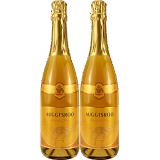 掘金袋鼠红酒气泡酒法国进口红酒葡萄酒搭建香槟塔用甜型起泡酒 750ml*2瓶