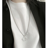 芯奢项链男潮港风星球吊坠项链女潮嘻哈长款简约卫衣链情侣学生项链