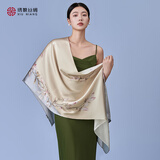 绣娘丝绸桑蚕丝真丝丝巾礼盒女士高档围巾披肩长巾送长辈妈妈生日礼物