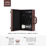 帝国（Diguo）手冲咖啡壶套装家用手磨咖啡机手冲壶滴滤杯礼盒创意礼品大气皮箱 黑色款{发烧级}