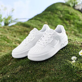 361°运动女鞋秋冬季透气开学厚底增高小白休闲板鞋子女682426611-1