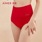 爱慕（Aimer）爱慕内衣女士内裤夏季舒适棉质高腰内裤红色ALB23301红色160