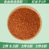 花卷宝宝鹦鹉鸟粮饲料鸟食带壳谷子虎皮牡丹玄凤粮食油菜籽加纳利子小瓜子 红谷子1斤