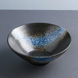 一淘一陶 日式餐具面碗家用拉面碗陶瓷斗笠喇叭碗单个饭碗面条泡面碗商用大号汤碗微波炉烤箱适用 JD-窑变8英寸面碗星河1个