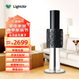 LIGHTAIR 瑞典进口空气卫士消毒机负离子空气净化器发生器小粒径负离子氧吧高效除霾除醛白色 台式黑