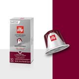 意利（illy）进口胶囊咖啡 意式美式浓缩黑咖啡胶囊10粒装兼容Nespresso机27.2 深度烘焙5.7g*10颗