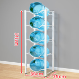 林家小子水桶架桶装水专用支架落地纯净水桶放置架办公室存放矿泉水收纳架 单排五层架