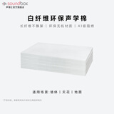 声博士（soundbox）隔音棉墙体天花吸音填充棉KTV室内隔音板隔声降噪消音棉隔音材料 ME48-50T白棉1200*600*50±2mm 现货  可联系客服修改物流费