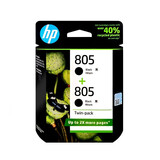 惠普（HP）805墨盒原装适用2332 2729 1212 2720 2723/22 1210打印机 805双黑套装（标容）