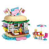 LOZ俐智成人拼插积木玩具男女孩儿童节拼装模型街景情人节生日礼物 1730汉堡店