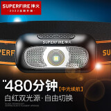 神火（SupFire）HL05 LED强光头灯夜钓远射USB充电 应急户外骑行 矿灯头戴头灯L