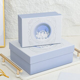 木丁丁七夕节生日礼物盒礼品包装盒空盒大号伴手礼盒子装化妆品包包香水 摩天轮礼盒22*17*8.3cm